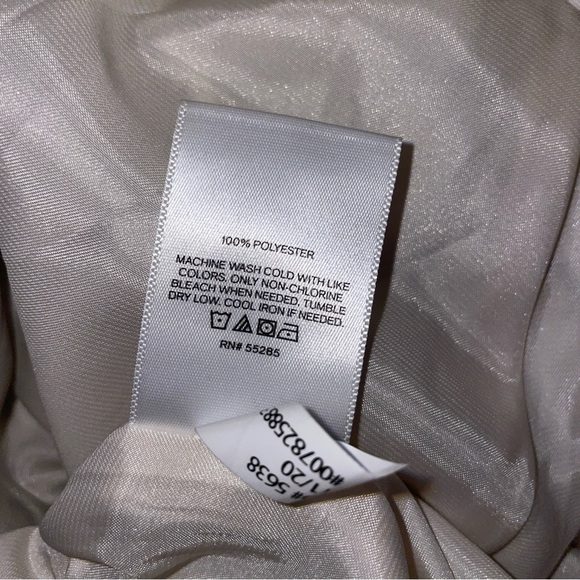 Express Wrap Dress Long Sleeve White Brown Leopard Extra Small - Picture 9 of 9